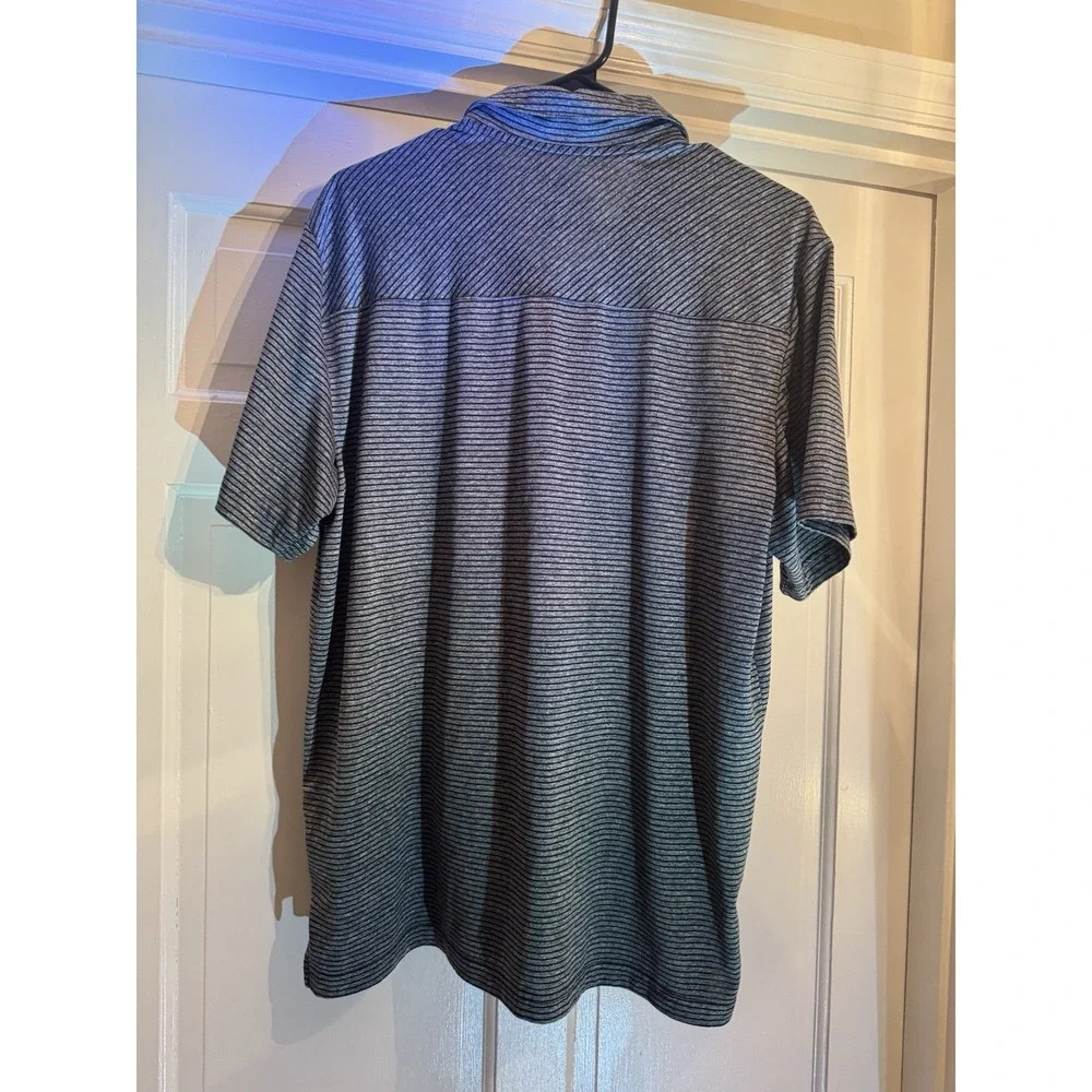 Adidas Polo Shirt Mens Large Gray Performance Golf
